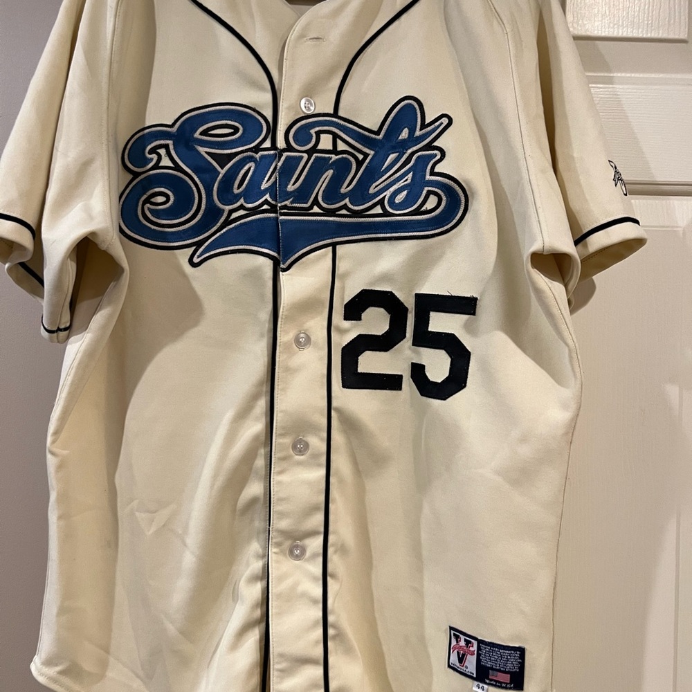 Game Jersey from St. Paul Saints Baseball Team #25